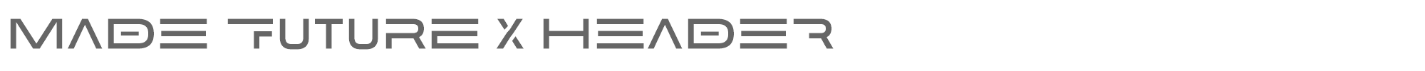 MADE Future X Header MADE Future X HEADER Medium PERSONAL USE.otf font preview